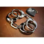 Handcuff Bracelet.Keith Richards Type Shiny/glossy plating Wrist Cuff Bracelet
