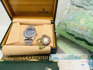 稀有極美品 尾期2004 勞力士 Rolex Datejust 16234王者 十方鑽+方納石 （已交流）