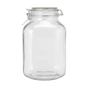 3L Clip Lid Glass Jar