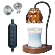 Candle Warmer Lamp - Electric Candle Lamps Timer, Compatible with All Jar Can...