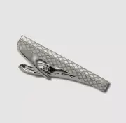 $31 Kenneth Cole Reaction Men's Silver Grid Tie Bar Clip