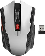 EZONEDEAL Portable Adjustable DPI Wireless Mouse 2.4Ghz Mini Wireless Optical Gaming Mouse Ergonomic Lightweight Gaming Master Mice & USB Receiver for PC Laptop MacBook (Grey)