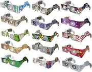22 Pair - 3D Christmas Glasses - New for 2024-22 Glasses, Exclusively featuring the Christmas Nutcracker, Reindeer, Snowflake, Elf, Angel, Snowman, plus more.
