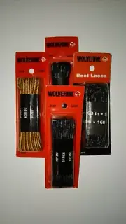 Boot Laces Heavy Duty Round for Work Boots and Hiking Shoes/Boots