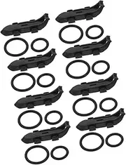 MOBUTOFU 8 Set Fishing Hook Keeper with Magnetic Rubber Rings for Easy Installation Tangle Lure Accessory Efficient Bait Change for Fishing Rods Magnetic Rings