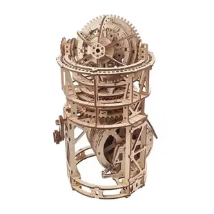 強強滾-預購Ugears 陀飛輪 宇宙仰望者 (送砂紙) 木製機械座鐘 頂級鐘錶工藝 彷彿天文台 烏克蘭