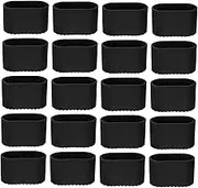 Gadpiparty 24pcs Oval Chair Leg Protectors Rubber Furniture Feet Covers Table Leg Foot Caps Non-Slip Floor Protectors for Hardwood Floors