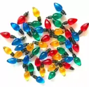 100 Assorted Colors Christmas Light Buttons Embellishments for DIY Arts & Crafts