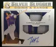 2019 Garrett Hampson Panini National Treasures 3 Patch Jersey Auto 21/99!!