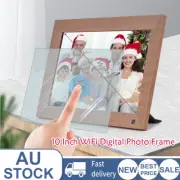 WiFi Digital Picture Frame 10 Inch, Touch Electronic Photo Frame App 16GB M4Y7
