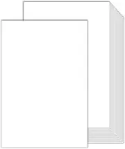 100 Sheets White Paper Cardstock 11x17, Goefun Heavy Weight 110lb Cover Card Stock, Extra Thick Cardstock Printer Paper for Arts and Crafts, Posters, Brochures, Menus
