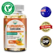 Turmeric Curcumin 1950mg Herbal Extract BioPerine 120 Capsules