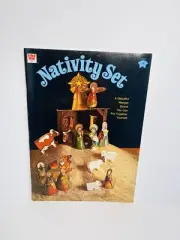 Vintage 1973 Whitman Nativity Set Book Press Out Manger Scene NOS Unused NEW