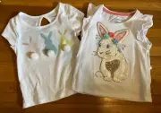 Cynthia Rowley Catherine Malandrino Girls lot of 2 Bunny Shirt Size:4 NEW/NWT