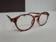 Prive Revaux Show Off Womens Round Reading Glasses in Toffee Brown Tortoise 48mm