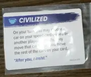 Downforce Board Game PROMO CARD CIVILIZED Gen Con or LUCKY Dice Tower 2018 NEW