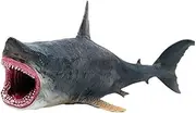 Shark Action Figures Miniature Animals Model Sea Life Toy Playset for Boys, Megalodon