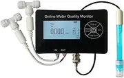 Oimzzr 5 in 1 PH Meter for Water One Click Calibration Digital Water Quality Tester EC/TDS/PH/Temperature/Humidity Meter with 1pcs PH and 2pcs TDS Sensor Storage Box for Drinking Water Pool Aquarium