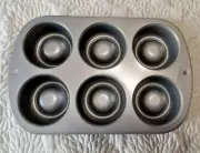 WILTON 6 Cup Dessert Shell Flan Pan NEW Non Stick 3 1/2 in cup