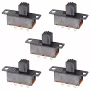 5 x On-On Miniature Slide Switch SPDT 0.3A 50VDC