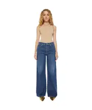 Mother The Ditcher Roller Sneak Wide-Leg Jeans 27,28 Blue