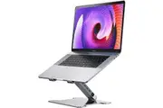 Orico LST-4A-SV Adjustable Laptop Stand with 4 Port USB 3.0 Hub, Aluminum Computer Riser