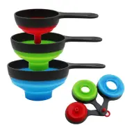 Canning Funnel for Wide and Regular Jars，Wide Mouth Funnel Sets of 3, Extra Larg