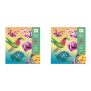 2x Djeco Tropics Origami Kids/Children Art Educational Folding Activity Kit 7y+