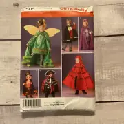 Simplicity 2505 Sewing Pattern Costumes Pirate Fairy Butterfly Child 3-8 UNCUT