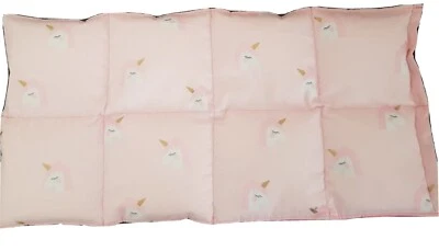 Unicorn Heads Small Weighted Lap Blanket approx 25cm x 50cm @ 1kg
