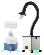 VEVOR Solder Fume Extractor 85W Brushless Smoke Absorber with 3-Stage Filters