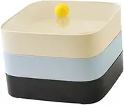 B Baosity Divided Snack Box Food Storage Organizer 4 3 Tiers Divided Serving Box with Lid for Spring Festival Wedding Kitchen Cookies, Blue