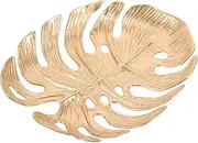 Healeved Monstera Leaf Jewelry Tray Elegant Decorative Dish for Rings Accessories Holder Sophisticated Trinket Organizer for Home Office Decor