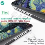 MacBook Pro 14 inch Case 2021 2022 Release A2442 M1 Pro/Max Dur Compatible with
