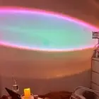 - USB Projector Lamp Egg Crystal Atmosphere Night Light Home Decor (Rainbow)