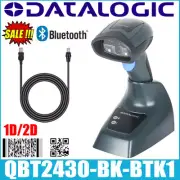 Datalogic QuickScan QBT2430-BK-BTK1 Bluetooth 2D Barcode Scanner USB Kit W/ Base