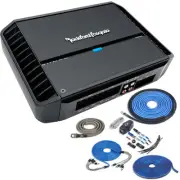 Rockford Fosgate P400X4 | 400W Class AB 4-Channel Amplifier with Amp Kit
