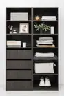 Three Shelf/Four Drawer Built In Wardrobe - Classic - Nordic Ash