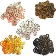 300 Gram Assorted Vintage Antique Steampunk Gears Charms Watch Cog Wheel Sets 5