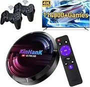 Kinhank Super Console X Max Game Console with 114000+ Games,EmuELEC 4.3/Android 9.0/CoreELEC 3 Systems in 1,4K UHD Output,Compatible with PS1/PSP/DC/SEGA Saturn