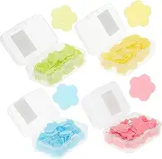 MERRYHAPY Convenient Hand Washing Tablets 10 Pack Scented Soap Sheets Portable Odorless for Travel Hotel and Home Random Color