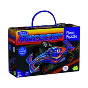 Peaceable Kingdom Shiny Race Car Kids/Children Fun Play Floor Puzzle Game 3y+