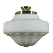 Derby Opal Matt 13&quot; Shade w 6 1/4&quot; Batten Fix Light