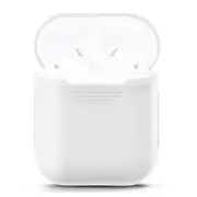 For AirPods 1st Gen Case, Silicone Protective Cover, White