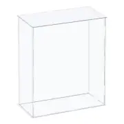 Acrylic Display Case Plastic Box Cube Storage Box Clear Showcase 8.3x4.3x12.2 in