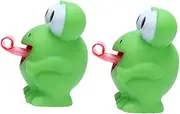 HEALSOPTHY 2Pcs Cartoon Squeeze Frog Novelty Animal for Adults Fun Party Favors Anxiety Relief Squeeze Washable Design