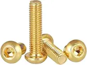 10pcs M5×8mm Brass Hex Socket Button Head Screws