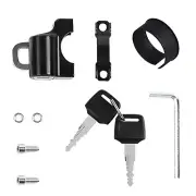 NEW Motorcycle Helmet Lock Anti-Theft Fixed Lock Metal Bicycle Handlebar Padlock