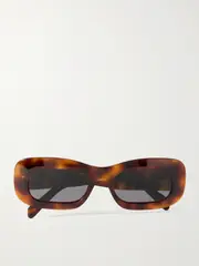[CELINE Eyewear] CELINE Eyewear - Square-frame Tortoiseshell Acetate Sunglasses - One size One size Tortoiseshell