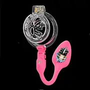 Male Chastity Lock with Multiple Accessories, Penis Cage with Silicone Cock Cage & APP Controlled Vibration Strap Anal Plug Small Chastity Device for Men Long-Term Wear & Erection Control
